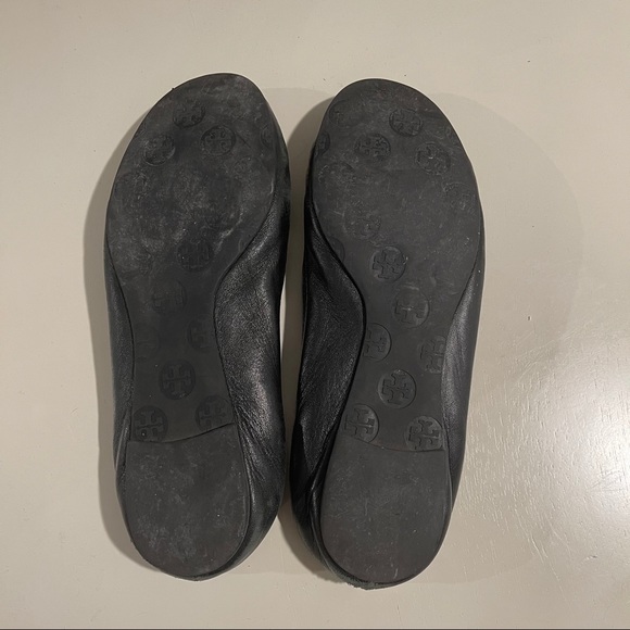 Black Tory Burch Minnie Travel Ballet Flat - Picture 3 of 3